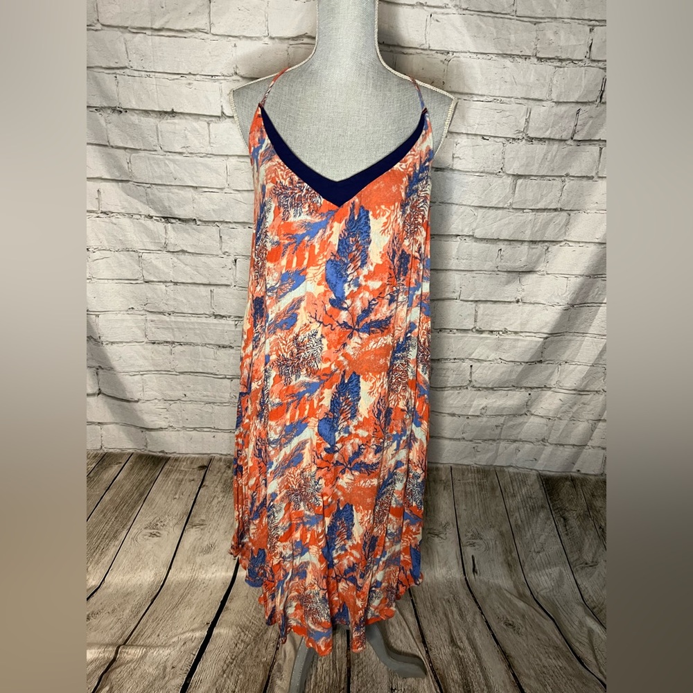 Roxy spaghetti strapped razor back maxi dress size small